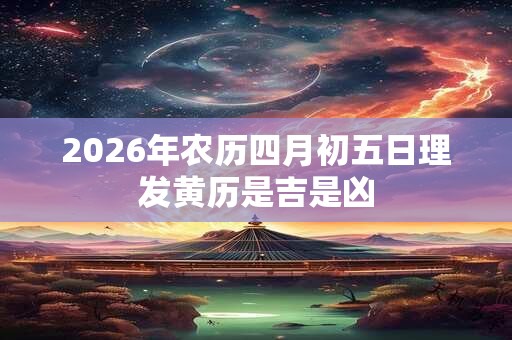 2026年农历四月初五日理发黄历是吉是凶