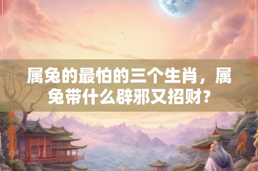属兔的最怕的三个生肖，属兔带什么辟邪又招财？