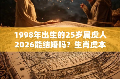 1998年出生的25岁属虎人2026能结婚吗？生肖虎本命年运势