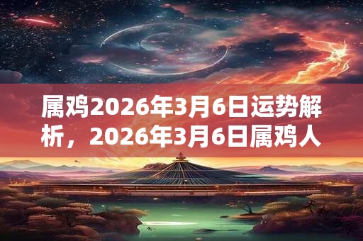属鸡2026年3月6日运势解析，2026年3月6日属鸡人运势好吗？