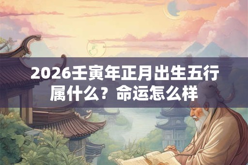 2026壬寅年正月出生五行属什么？命运怎么样