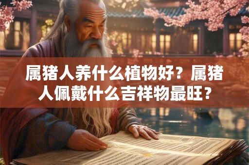 属猪人养什么植物好？属猪人佩戴什么吉祥物最旺？