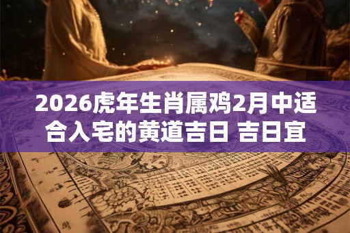2026虎年生肖属鸡2月中适合入宅的黄道吉日 吉日宜忌分析