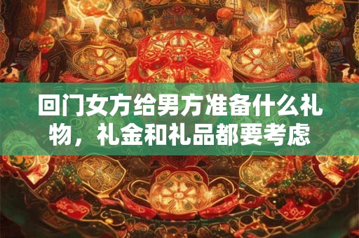 回门女方给男方准备什么礼物,礼金和礼品都要考虑 回门女方给男方准备什么礼物,礼金和礼品都要考虑