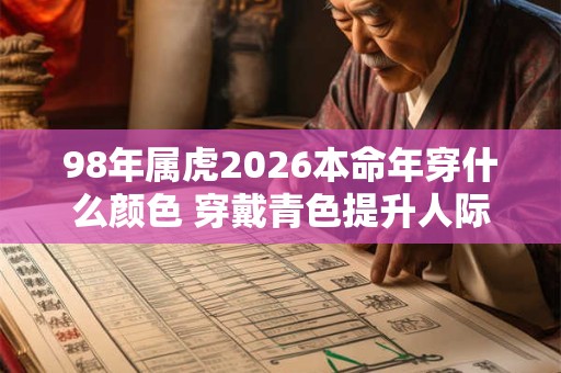 98年属虎2026本命年穿什么颜色 穿戴青色提升人际关系