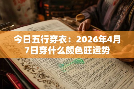 今日五行穿衣：2026年4月7日穿什么颜色旺运势