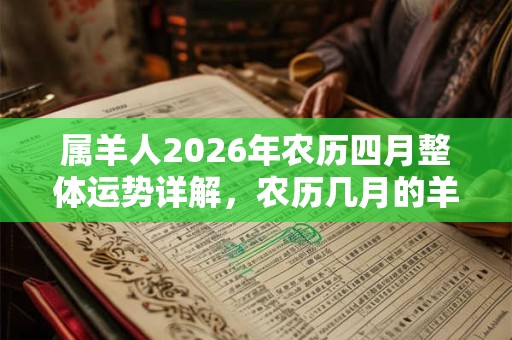 属羊人2026年农历四月整体运势详解，农历几月的羊有福？