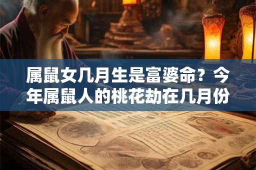 属鼠女几月生是富婆命？今年属鼠人的桃花劫在几月份？