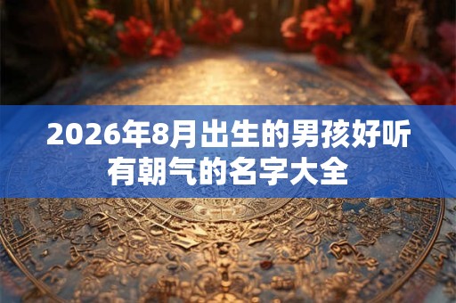 2026年8月出生的男孩好听有朝气的名字大全 2026年8月出生的男孩好听有朝气的名字大全