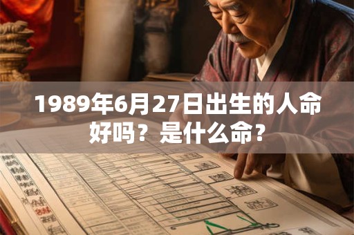 1989年6月27日出生的人命好吗？是什么命？