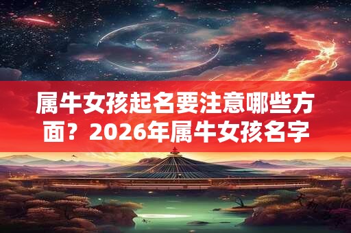 属牛女孩起名要注意哪些方面？2026年属牛女孩名字精选