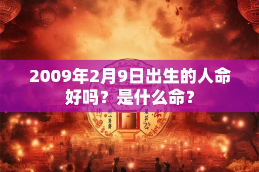 2009年2月9日出生的人命好吗？是什么命？