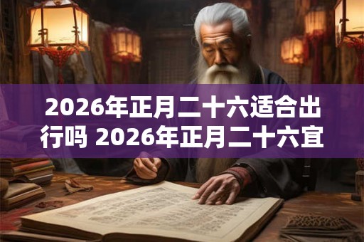2026年正月二十六适合出行吗 2026年正月二十六宜忌