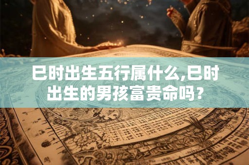巳时出生五行属什么,巳时出生的男孩富贵命吗? 巳时出生五行属什么,巳时出生的男孩富贵命吗?