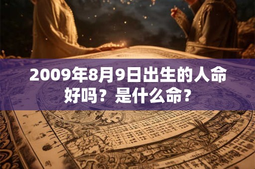 2009年8月9日出生的人命好吗？是什么命？