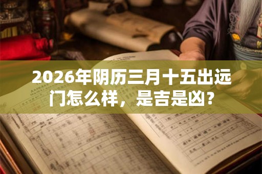 2026年阴历三月十五出远门怎么样,是吉是凶? 2026年阴历三月十五出远门怎么样,是吉是凶?