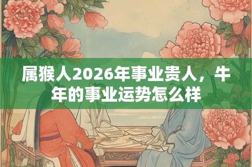 属猴人2026年事业贵人，牛年的事业运势怎么样