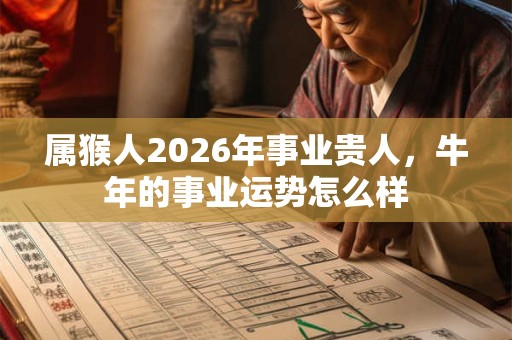 属猴人2026年事业贵人，牛年的事业运势怎么样