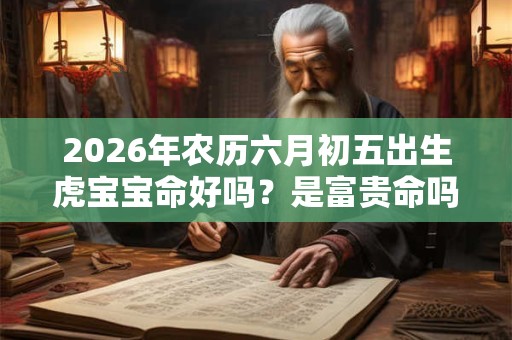 2026年农历六月初五出生虎宝宝命好吗？是富贵命吗？