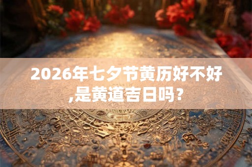 2026年七夕节黄历好不好,是黄道吉日吗？