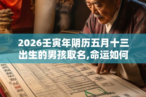 2026壬寅年阴历五月十三出生的男孩取名,命运如何 2026壬寅年阴历五月十三出生的男孩取名,命运如何