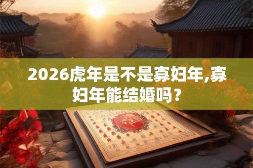 2026虎年是不是寡妇年,寡妇年能结婚吗? 2026虎年是不是寡妇年,寡妇年能结婚吗?