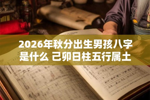 2026年秋分出生男孩八字是什么 己卯日柱五行属土 2026年秋分出生男孩八字是什么 己卯日柱五行属土