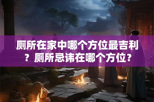 厕所在家中哪个方位最吉利？厕所忌讳在哪个方位？