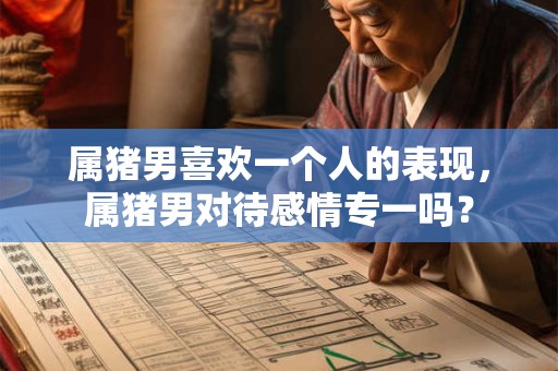 属猪男喜欢一个人的表现，属猪男对待感情专一吗？