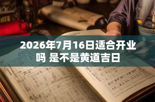 2026年7月16日适合开业吗 是不是黄道吉日