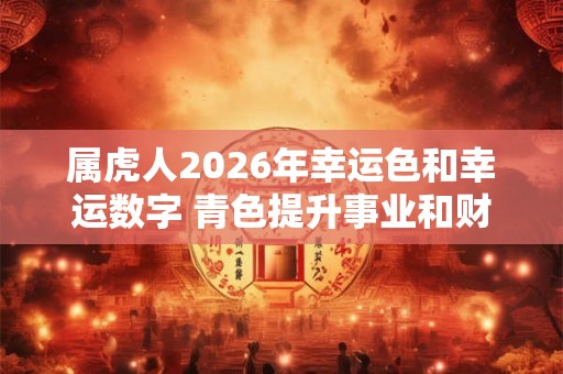 属虎人2026年幸运色和幸运数字 青色提升事业和财运