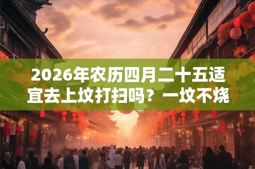 2026年农历四月二十五适宜去上坟打扫吗?一坟不烧二纸是什么? 2026年农历四月二十五适宜去上坟打扫吗?一坟不烧二纸是什么?