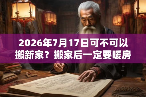 2026年7月17日可不可以搬新家？搬家后一定要暖房吗？