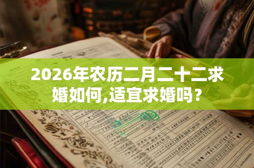 2026年农历二月二十二求婚如何,适宜求婚吗？