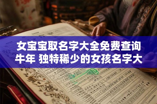 女宝宝取名字大全免费查询牛年 独特稀少的女孩名字大全