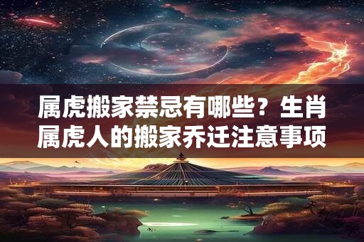 属虎搬家禁忌有哪些？生肖属虎人的搬家乔迁注意事项