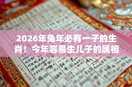 2026年兔年必有一子的生肖！今年容易生儿子的属相