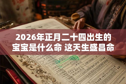 2026年正月二十四出生的宝宝是什么命 这天生盛昌命运