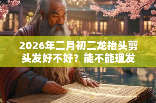 2026年二月初二龙抬头剪头发好不好？能不能理发