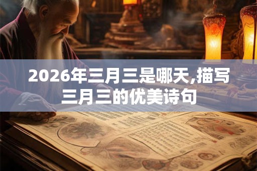 2026年三月三是哪天,描写三月三的优美诗句 2026年三月三是哪天,描写三月三的优美诗句