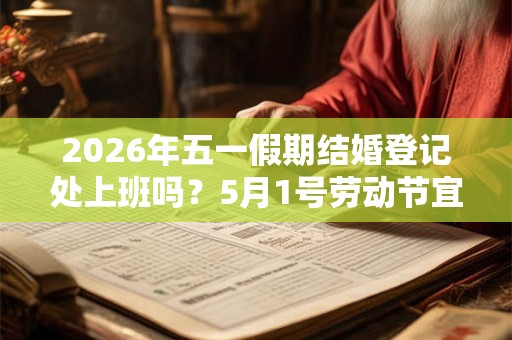 2026年五一假期结婚登记处上班吗？5月1号劳动节宜领证吗