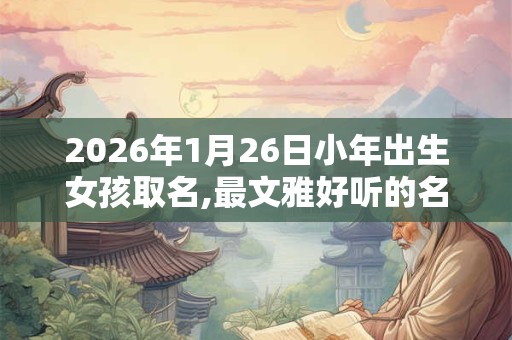 2026年1月26日小年出生女孩取名,最文雅好听的名字