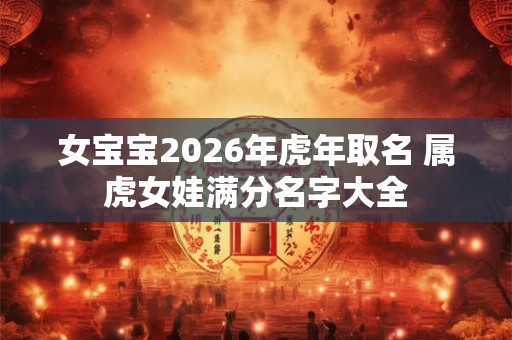 女宝宝2026年虎年取名 属虎女娃满分名字大全