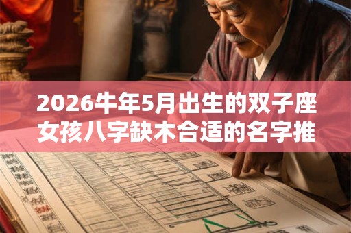 2026牛年5月出生的双子座女孩八字缺木合适的名字推荐 2026牛年5月出生的双子座女孩八字缺木合适的名字推荐