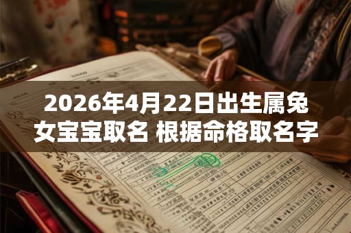 2026年4月22日出生属兔女宝宝取名 根据命格取名字