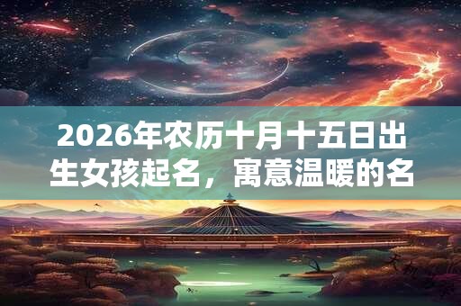 2026年农历十月十五日出生女孩起名，寓意温暖的名字精选