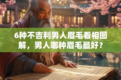 6种不吉利男人眉毛看相图解，男人哪种眉毛最好？