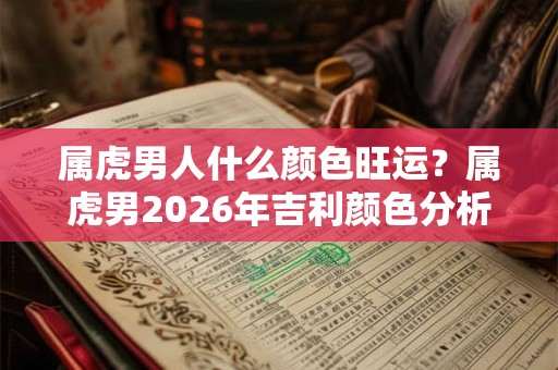 属虎男人什么颜色旺运？属虎男2026年吉利颜色分析