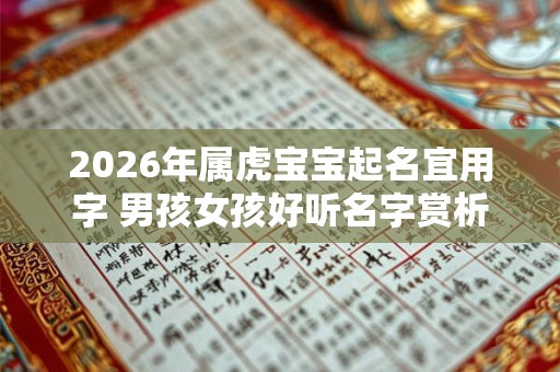 2026年属虎宝宝起名宜用字 男孩女孩好听名字赏析