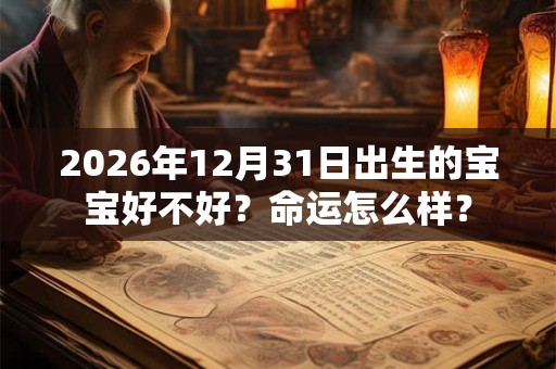 2026年12月31日出生的宝宝好不好？命运怎么样？